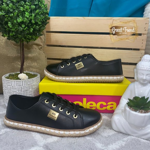 Women Espadrilles Black Casual Sneakers - Picture 2 of 7